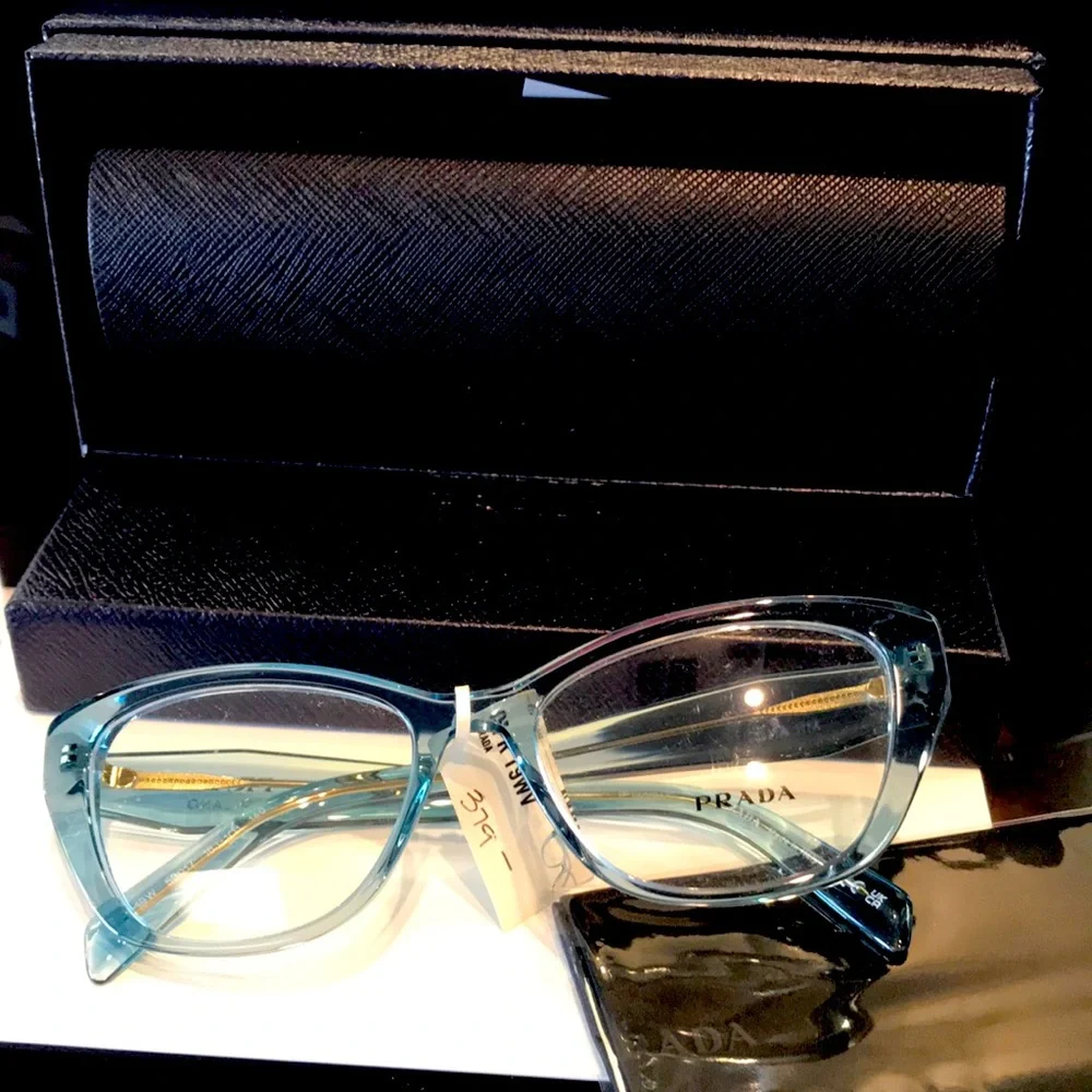 Prada 19WV Blue Women's Eyeglasses New never worn - Picture 1 of 9